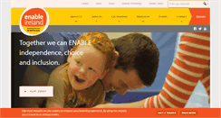 Desktop Screenshot of enableireland.ie