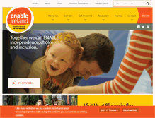 Tablet Screenshot of enableireland.ie
